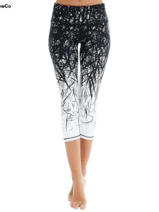 Pants - Women's Yoga Leggings High Waist Athletic Pants with Pockets